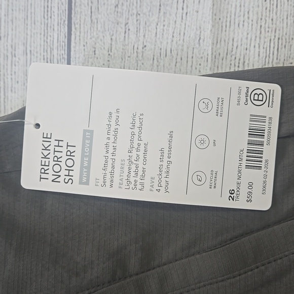 Athleta Women's Trekkie North Shorts Green Size 26 NWT - Picture 8 of 11
